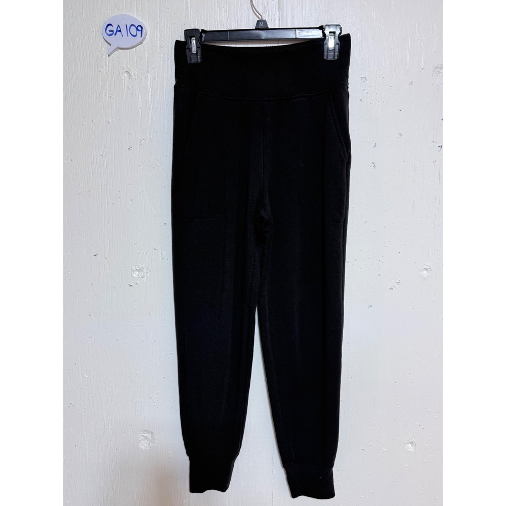 Athleta Womens Black Tencel Lyocell Joggers High Rise Sweatpants XS
